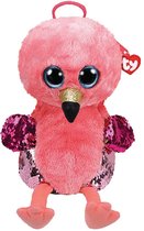 TY Fashion Rugzak Flamingo Gilda 33 cm Roze/Goud