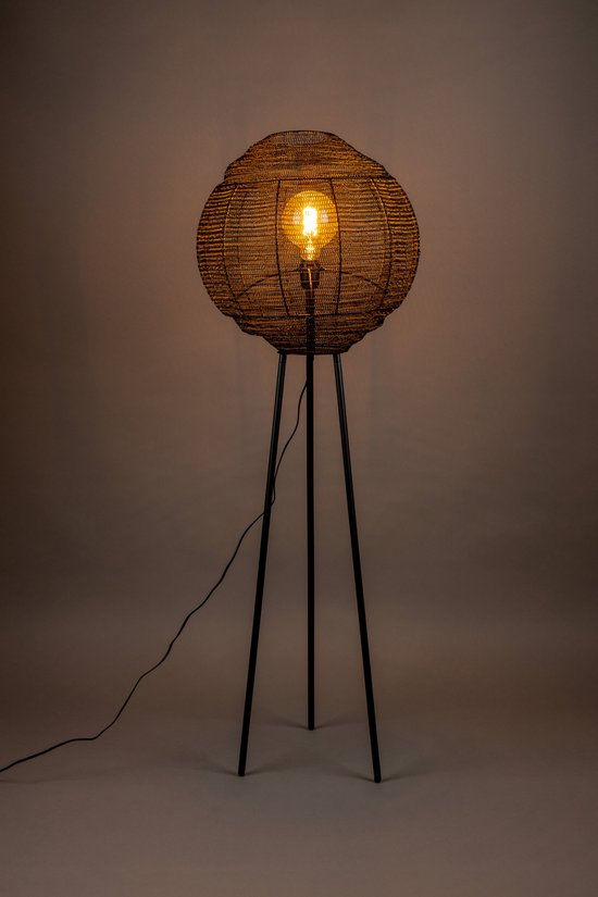 Dutchbone Meezan Vloerlamp Zwart | bol
