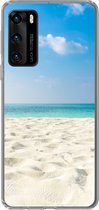 Geschikt voor Huawei P40 hoesje - Tropisch - Strand - Zee - Siliconen Telefoonhoesje