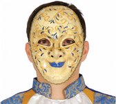 gezichtsmasker Venice goud/blauw one-size