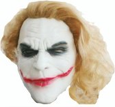 gezichtsmasker Scary Joker met haar unisex one size