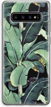 Case Company® - Samsung Galaxy S10 Plus hoesje - Bananenbladeren - Soft Cover Telefoonhoesje - Bescherming aan alle Kanten en Schermrand