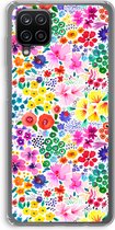 Case Company® - Samsung Galaxy A12 hoesje - Little Flowers - Soft Cover Telefoonhoesje - Bescherming aan alle Kanten en Schermrand