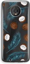 Case Company® - Motorola Moto G6 hoesje - Kokosnoot - Soft Cover Telefoonhoesje - Bescherming aan alle Kanten en Schermrand