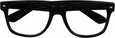 partybril Nerd zonder glazen 15 x 13 zwart