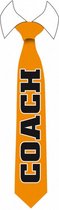 stropdas Holland heren 15 cm polyester oranje 2-zijdig