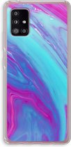 Case Company® - Samsung Galaxy A51 5G hoesje - Zweverige regenboog - Soft Cover Telefoonhoesje - Bescherming aan alle Kanten en Schermrand