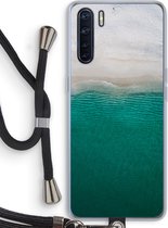 Case Company® - Oppo A91 hoesje met Koord - Stranded - Telefoonhoesje met Zwart Koord - Bescherming aan alle Kanten en Over de Schermrand