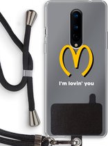Case Company® - OnePlus 8 hoesje met Koord - I'm lovin' you - Telefoonhoesje met Zwart Koord - Bescherming aan alle Kanten en Over de Schermrand