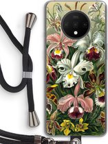 Case Company® - OnePlus 7T hoesje met Koord - Haeckel Orchidae - Telefoonhoesje met Zwart Koord - Bescherming aan alle Kanten en Over de Schermrand