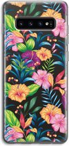 Case Company® - Samsung Galaxy S10 4G hoesje - Tropisch 2 - Soft Cover Telefoonhoesje - Bescherming aan alle Kanten en Schermrand