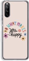 Case Company® - Sony Xperia 10 III hoesje - Happy days - Soft Cover Telefoonhoesje - Bescherming aan alle Kanten en Schermrand