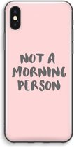 Case Company® - iPhone XS Max hoesje - Morning person - Soft Cover Telefoonhoesje - Bescherming aan alle Kanten en Schermrand