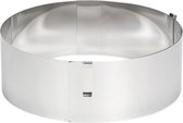 taartring verstelbaar 13-31 cm rvs zilver