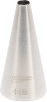 spuitmond 5,8 x 0,5 cm RVS zilver