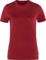 Fjällräven Abisko Wool SS W - Pomegranate red - Outdoor Kleding - Fleeces en Truien - T-Shirt