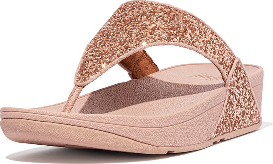 FitFlop Lulu Glitter Toe-Thongs PU Glitter ROSE - Taille 40