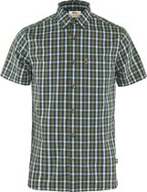 Fjallraven Ovik Shirt SS Men - Outdoorblouse - Heren - Green/Alpine Blue - Maat XXL