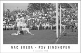 Walljar - PSV Eindhoven - NAC Breda '62 - Zwart wit poster