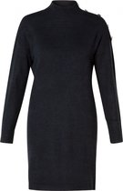 YESTA Berdine Jurk - Dark Navy - maat 1(48)