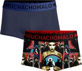 Muchachomalo-2-pack onderbroeken voor mannen-Elastisch Katoen-Boxershorts - Maat M