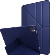 Apple iPad Pro 11 (2018) Hoes - Mobigear - Origami Serie - Kunstlederen Bookcase - Blauw - Hoes Geschikt Voor Apple iPad Pro 11 (2018)
