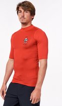 Rip Curl - UV-zwemshirt voor heren - Icons Perf - Korte mouw - Rood - maat L