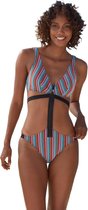 No Gossip Decollete badpak met ritssluiting Kleurrijke speciale stof met borstkussen MULTICOLOR 36