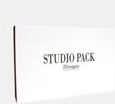 Garen Pakket - Scheepjes Studio Pack - 2 magneetborden - 109 bolletjes Catona - Catona kleurstrips - Tape Magneetclips - Blikken doosje