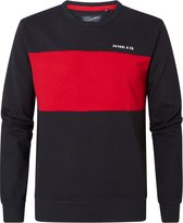 Petrol Industries - Heren Colorblock sweater - Rood - Maat S
