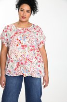 Paprika Dames Hemd met bloemenprint - Outdoorblouse - Maat 46