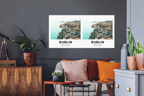 Stickers muraux - Dublin - Irlande - Water - 120x60 cm - Feuille adhésive