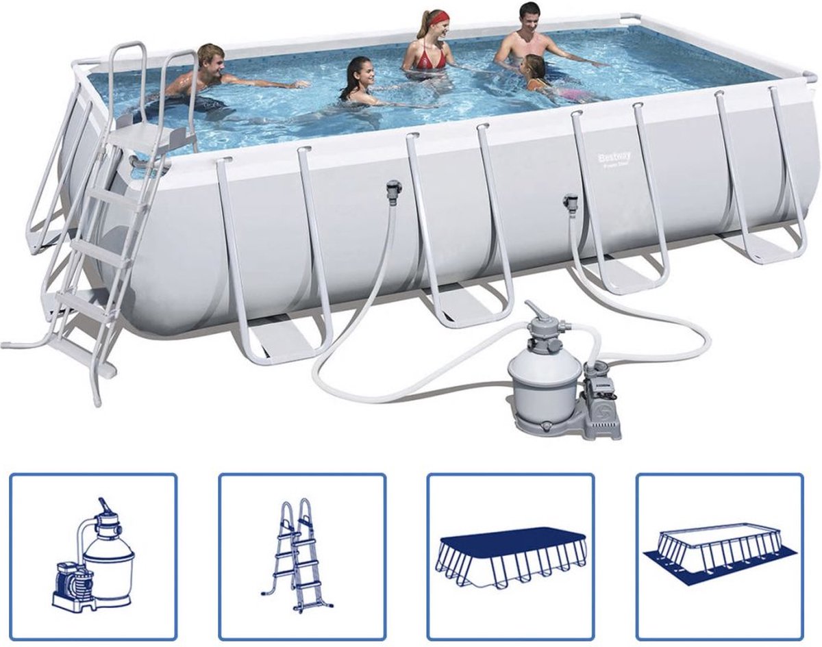 Bestway Zwembadset Power Steel met stalen frame 549x274x122 cm 56456