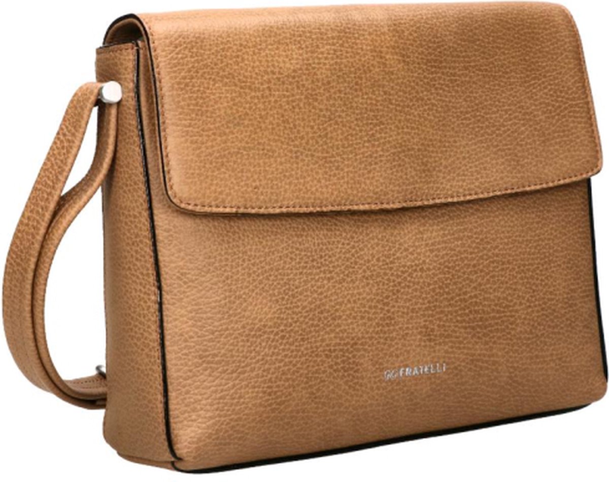 Berliner Bags Vintage schoudertas Marbella XS, kleine schoudertas, crossbody bag van leer, handtas voor dames, camel, XS