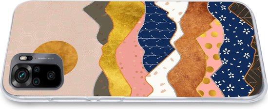 Coque Xiaomi Redmi Note 10 Pro - Or - Pastel - Motifs - Coque de téléphone en Siliconen