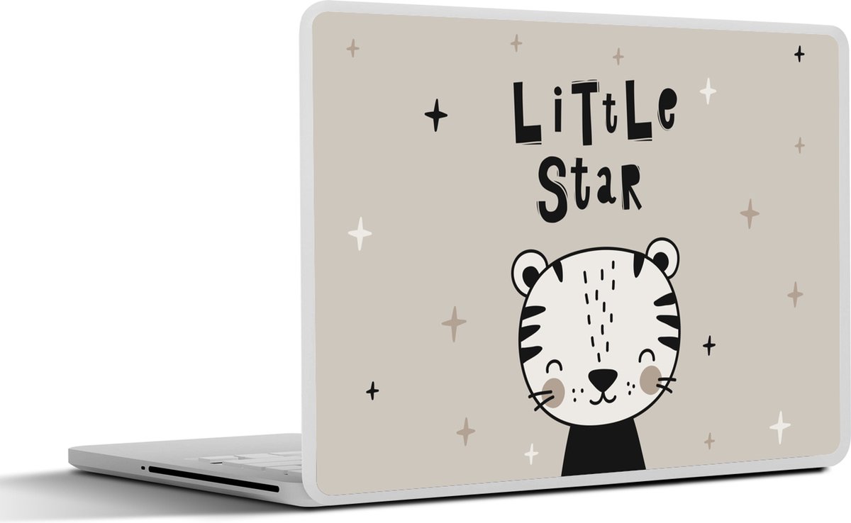 Laptop sticker - 17.3 inch - Little star - Kinderen - Quotes - Spreuken - Kids - Baby - Kindje - 40x30cm - Laptopstickers - Laptop skin - Cover