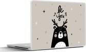 Laptop sticker - 12.3 inch - Quotes - Be you - Spreuken - Kids - Baby - Jongens - Meiden - 30x22cm - Laptopstickers - Laptop skin - Cover