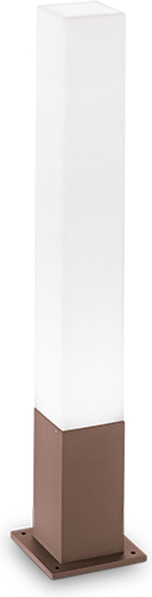 Ideal Lux Edo outdoor - Vloerlamp Modern - Bruin - H:79cm - GX53 - Voor Binnen - Aluminium - Vloerlampen - Staande lamp - Staande lampen - Woonkamer - Slaapkamer