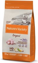 Natures variety original sterilized turkey no grain kattenvoer 1,25 kg