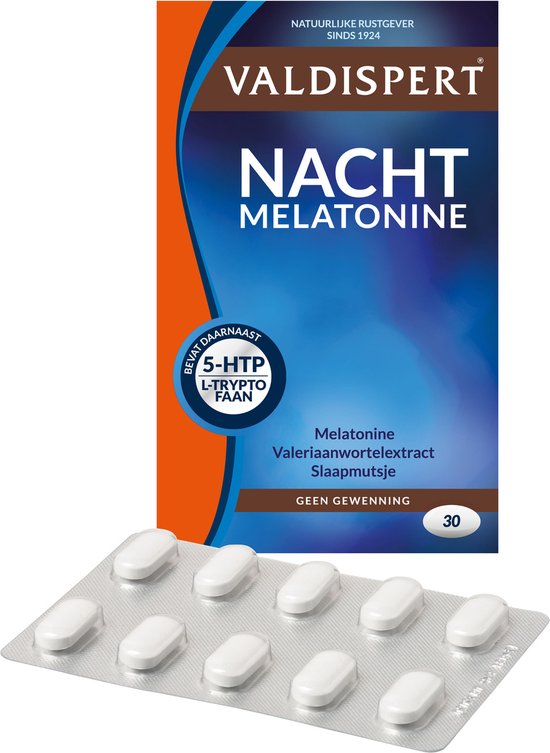Valdispert Nacht Melatonine - Natuurlijk Supplement - 30 tabletten