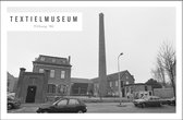Walljar - Textielmuseum '86 - Zwart wit poster