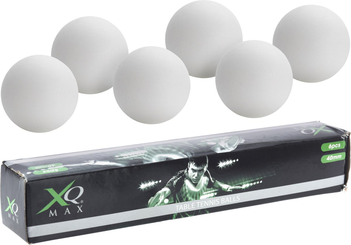 Xq Max Tafeltennisballen 40 Mm Wit 6 Stuks
