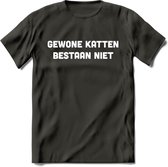 Gevonden Katten - Katten T-Shirt Kleding Cadeau | Dames - Heren - Unisex | Kat / Dieren shirt | Grappig Verjaardag kado | Tshirt Met Print | - Donker Grijs - 3XL