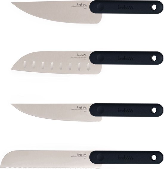 Messenset, 4-delig, 32 cm, Zwart – Trebonn | Black Edition