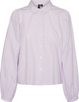 Vero Moda Blouse Vmkira Ls Shirt Wvn 10260545 Lavendula Checks Dames Maat - L