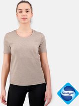 Artefit t-shirt vrouwen - shirt voor vrouwen - regular fit - Oatmeal Melange - M