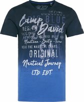 Camp David ® T-Shirt Dip Dye met labelprint