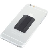 Peachy Universele telefoon vinger band strap elastiek iPhone Android - Zwart bandje