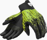 REV'IT! Spectrum Black Neon Yellow Motorcycle Gloves M - Maat M - Handschoen