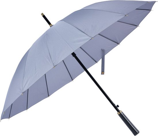 Paraplu Volwassenen Ø 100*80 Grijs Polyester Regenscherm